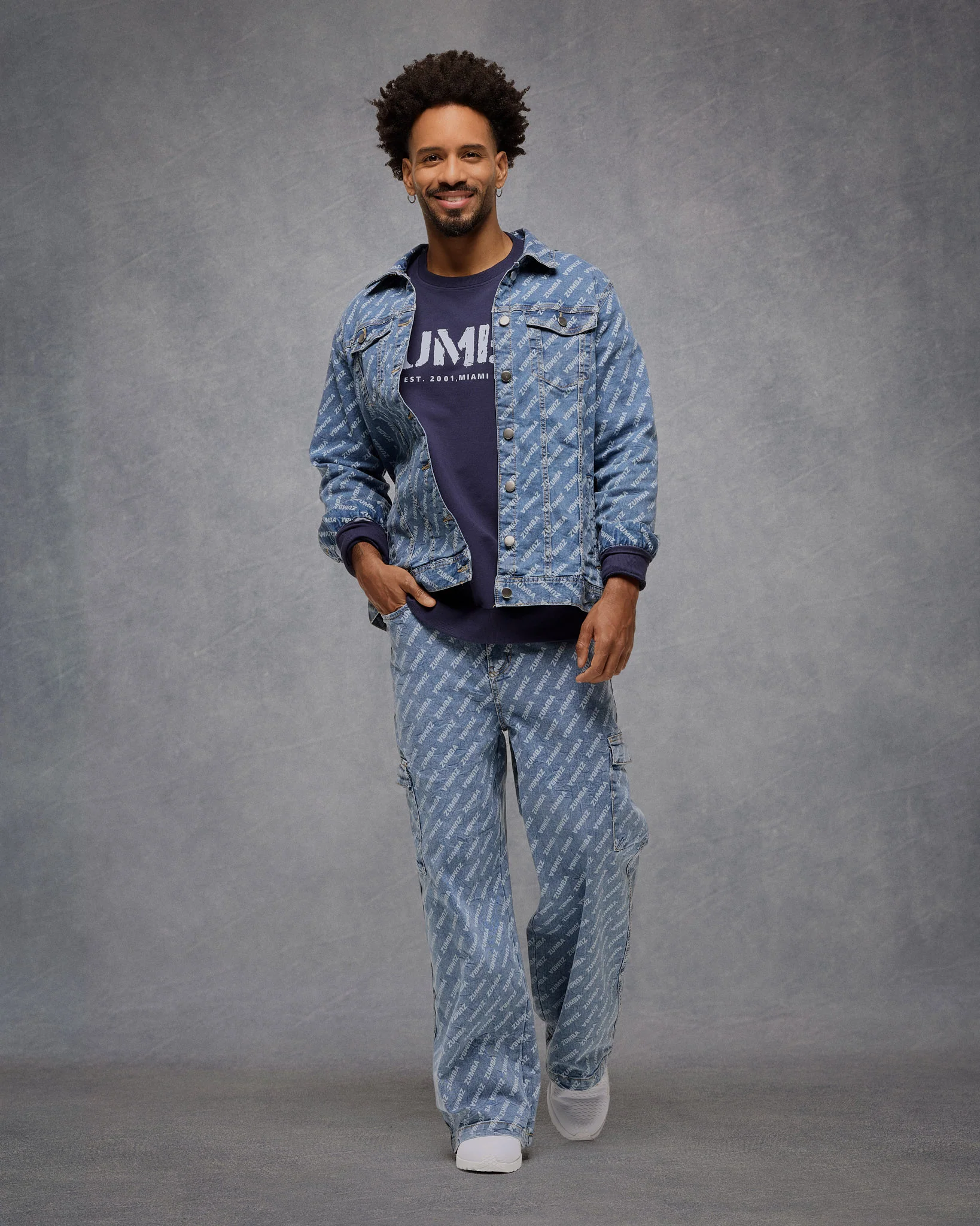 Blue Jean Baggy Denim Cargo Pants - Image 11