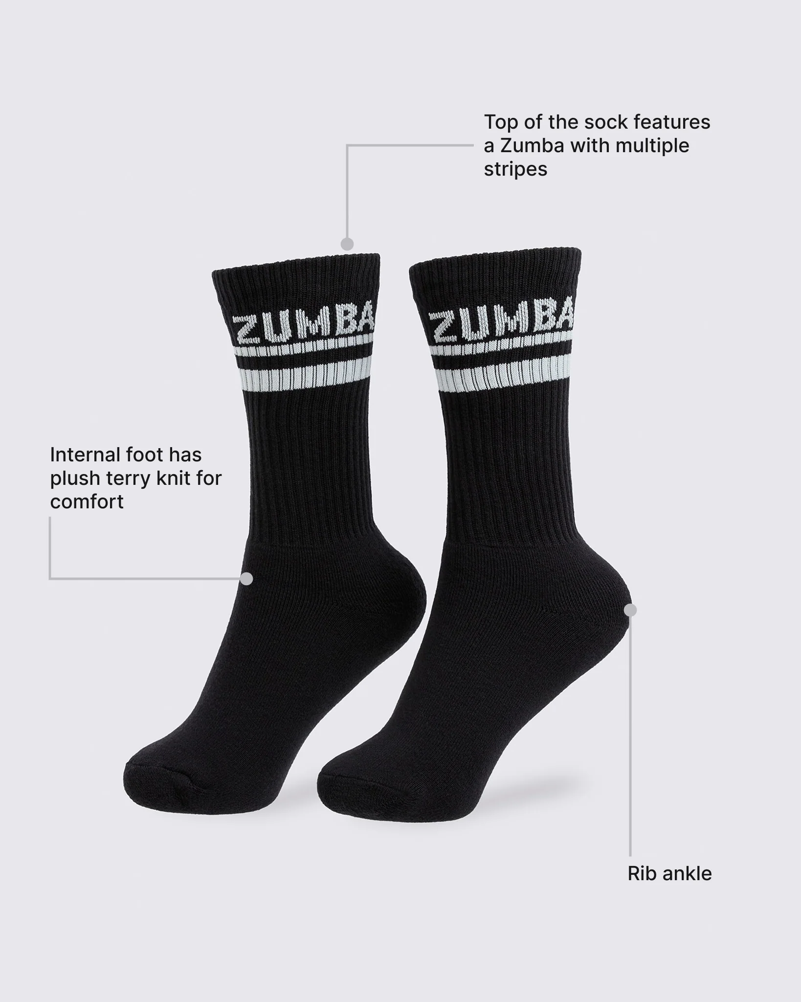 Zumba Core Plush High Socks - Image 4