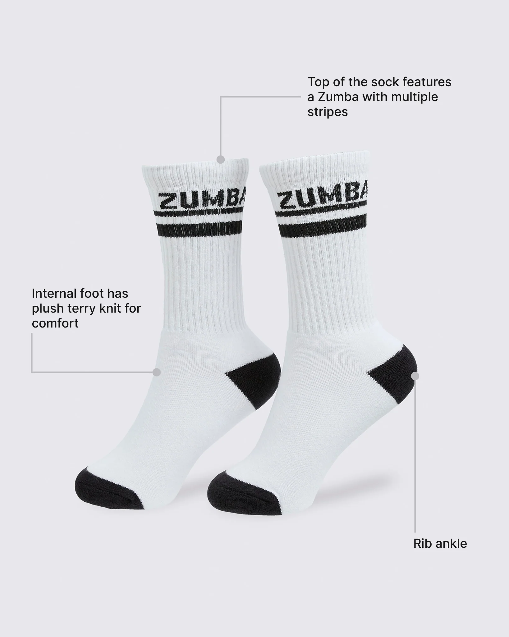 Zumba Core Plush High Socks - Image 6