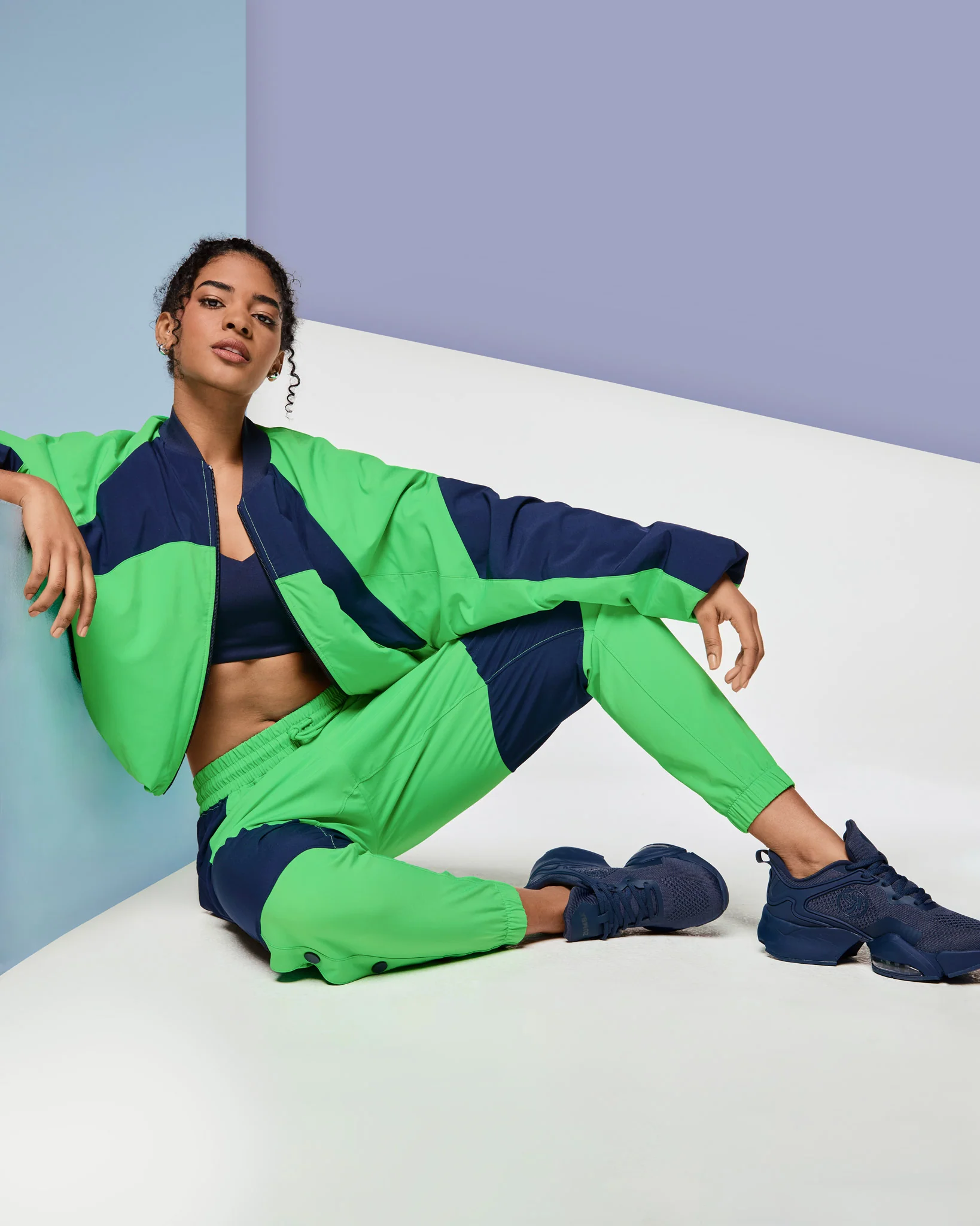 Zumba Out Loud Color Blocked Raglan Puffer Jacket - Image 6